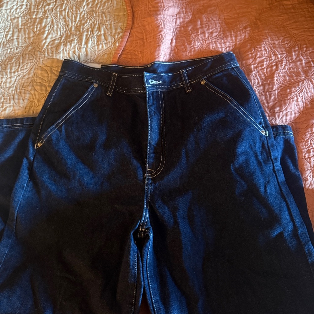 Forever 21 Dark Blue High Rise Jeans
